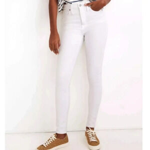 NWT Madewell White 10" High-Rise Skinny Jeans 23